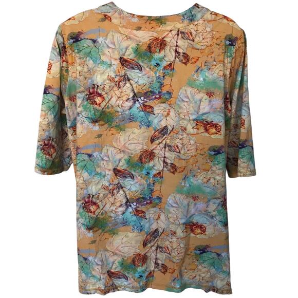 On the Plus Side Multi Colored Printed Caiden Tunic with Pocket size 2X - Picture 6 of 11